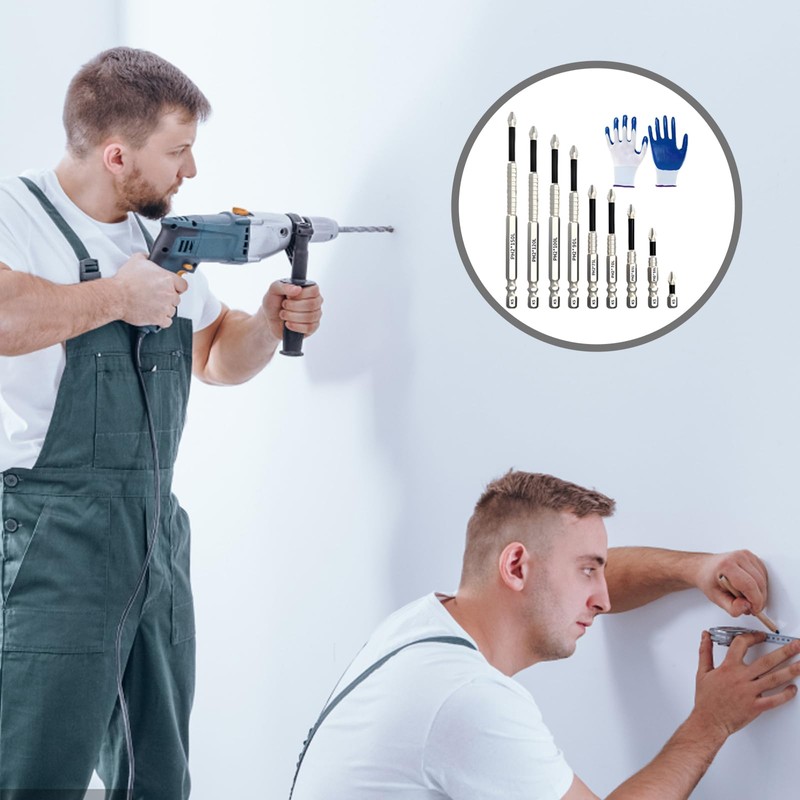 High Magnetic Screwdriver Drill Bit Set, 9pcs Impact Driver Bits