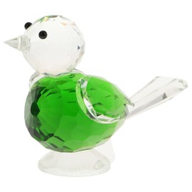 HOMSFOU 1pc Crystal Bird Crystal Glass Figurines Glass Animal Sculpture Glass Birds Figurines Small Blown Glass Paper Glass Crystal Glass Bird Ornaments Glass Bird Statue Household Puppet