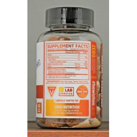 Zhou Nutrition Vitamin C+ 60 Gummies Max Strength Superior Immune Booster