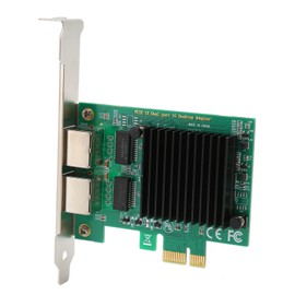 1000M Gigabit Ethernet Network Card Dual RJ45 Port 10/100/1000Mbps PCI Express Network Adapter for Windows
