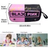 IOSCDH Blackpink Pencil Case Portable with Zip, Large Capacity Pencil