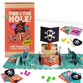 MCMILLER ENTERTAINMENT Fire In The Hole - The Plastic-Free Pirate Party Games for Adults, Kids, & Te...