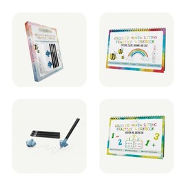Reusable Grooved Handwriting Workbooks for Kids With Disappearing Ink:_Pattern Logic + Addition Subtraction