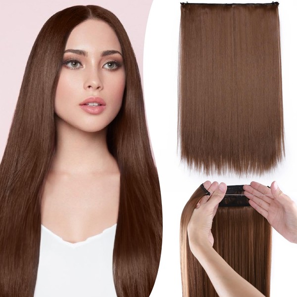 Benehair 16 Inches Straight Hair Extensions Invisible Wire Hair Extensions