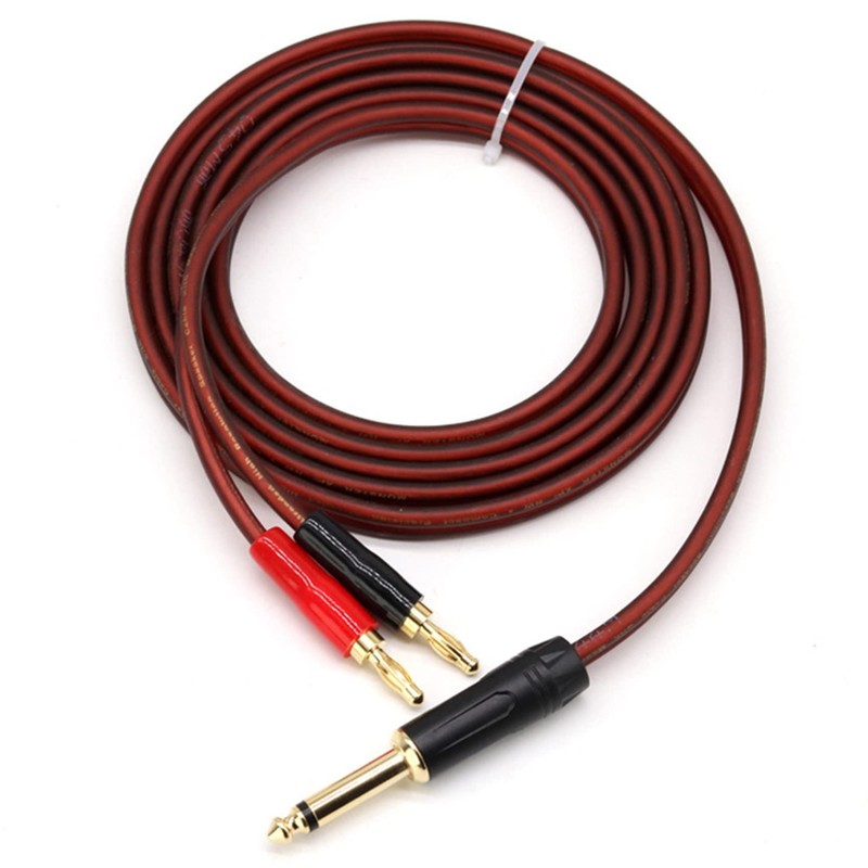 jingfei 1/4 to Banana Plug,6.35mm Phono to Banana Plug Speaker