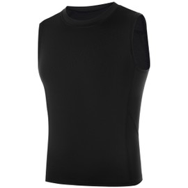 EoBeKee Boys Sleeveless Compression Shirt, Youth Football Athletic Tank Top, Kids Quick Dry Undershirt for Basketball Sports