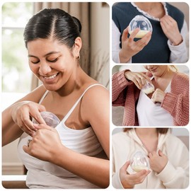 haakaa Ladybug Milk Collector Breast Milk Saver Breast Shell for Breastfeeding, Collect Breastmilk Leaks, Skin-Friendly and Easy to Wear (1.4oz/40ml,1PC)