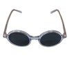My Party Shirt Leon Grey Round Sunglasses