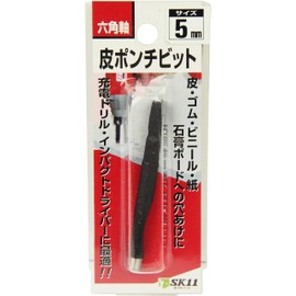 SK11 Y-SK11 Hexagonal Shaft Leather Punch Bit for Leather, Rubber, Vinyl, Paper, Gypsum Board 0.2 inches (5 mm)