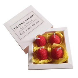 FOMIYES Romantic Strawberry Scented for Valentine s Day Aromatherapy Candles to Create Relaxing Atmosphere for Weddings and Special Occasions