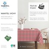 Martina Home TEFLONATED TABLECLOTH MADE Vichy Red 140X140 CM