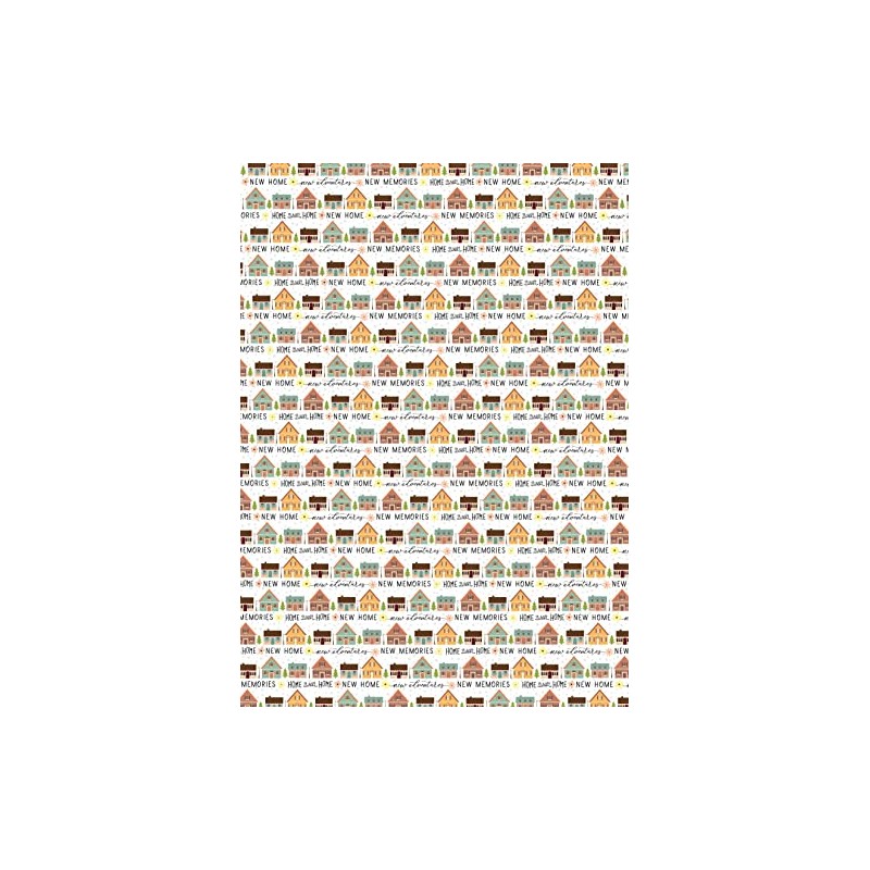 2 Sheets New Home New House Elegant Wrapping Paper Housewarming