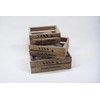 Decorative Wooden Wine Boxes, Set of 3