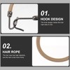 Frcolor Pack of 20 Ponytail Hooks Elastic Bands Hair Styling