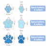 DICOSMETIC 72Pcs 12 Styles Puppy Prints Charms Paw Charms Alloy