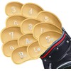 Golf Iron Head Covers Numbers Synthetic Leather Headcover Deluxe Value