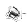 Gadpiparty 2Pcs Heavy Duty Stainless Steel Tow Hook Ring Durable
