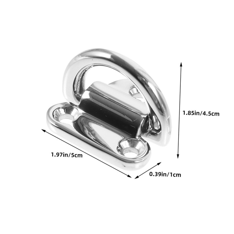 Gadpiparty 2Pcs Heavy Duty Stainless Steel Tow Hook Ring Durable