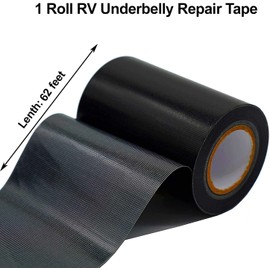 Autrends RV Underbelly Tape, 8" x62ft Camper Travel Trailer Mobile Home Belly Repair Tape Strong Adhesive Waterproof Tape for RV Material, Awnings Repair, Tear Repair