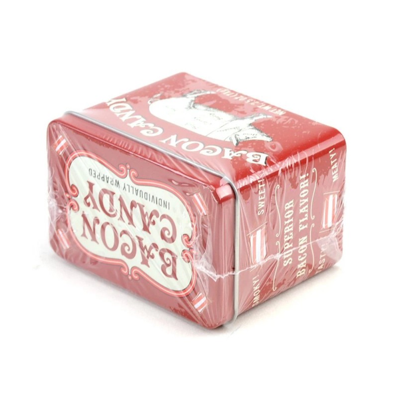 Accoutrements Bacon Flavored Hard Candy in Collectible Tin 2.5 Ounce