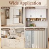 Uenhoy 12 Pcs Wire Shelf End Bracket, White Plastic Closet