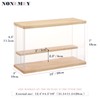 NONEMEY Clear Acrylic Display Case Stand with LED Light 2/3/4/5/6