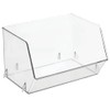 mDesign Plastic Open Front Food Storage Bin for Kitchen Cabinet,