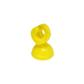 Electric Fence Insulator Head Insulator Double Ring for Steel Post 7 mm Yellow (Pack of 25)