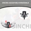Hutexico Sport Windshield for All Ryker Models 3 Inches Adjustable