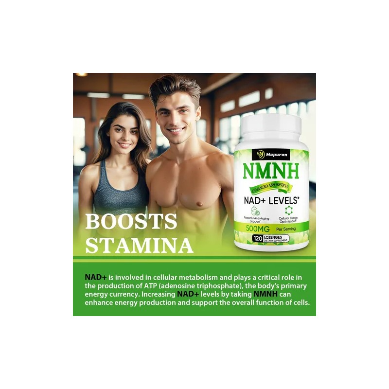 Nmnh 500mg - Suplemento Nad+ Antienvejecimiento Mapurwn