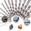 COMOWARE Drill Bit Sets for Metal- 19 Pcs Straight Shank