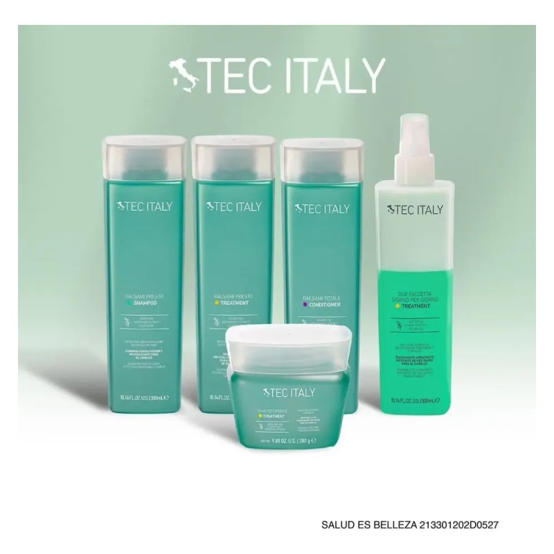 Tratamiento Tec Italy Balsami Presto Revitalizante 300ml Cabello Dañado y