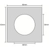LED - and Halogen - Included Mounting Frame Swivel White