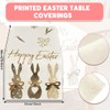 LAJUP Fashion Rabbit Carrots Easter Table Runner, Seasonal Spring, Washable