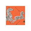 Caspari Zebras Orange Cocktail Napkins - 20 Per Package, 2