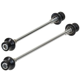 Giza F04-AJAK Front and Rear Skewers Set, 3.9 inches (100 mm), 5.3 inches (135 mm), Black