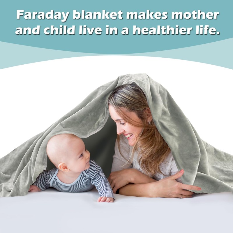 MYFUTUNITY EMF Bauchdecke, Strahlenschutzdecke für Schwangere und Kinder, Faraday-Stoff (152