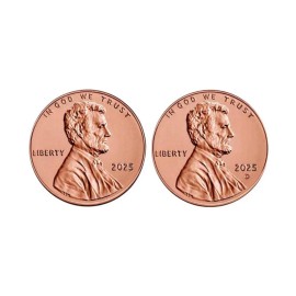 2025  P &D Jefferson Nickel, Dimes, Pennies Set of 6 Uncirculated Coins