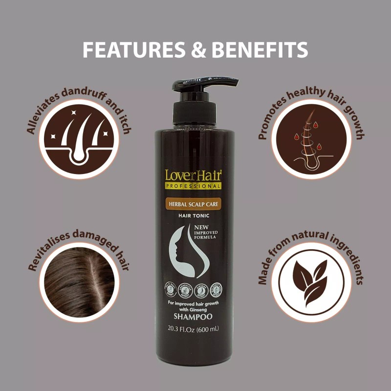 LoverHair Professional 2-PACK LoverHair Professional Herbal Scalp Care Shampoo Conditioner