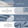 Mildly Pillowcases, 80 x 80 cm, Cotton, Haiya Blue
