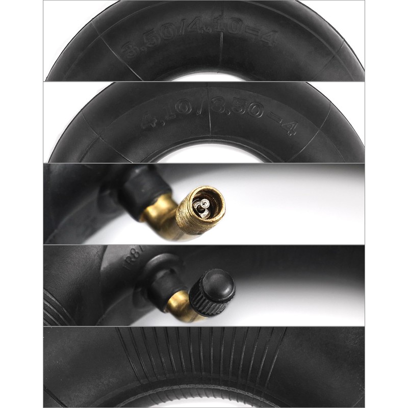 QWORK 4.10/3.50-4 Wheelbarrow Inner Tube, 4 Pack Replacement Inner Tubes,