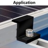 4 Pcs Solar Panel Bracket End Clamp, 45mm Aluminum Solar