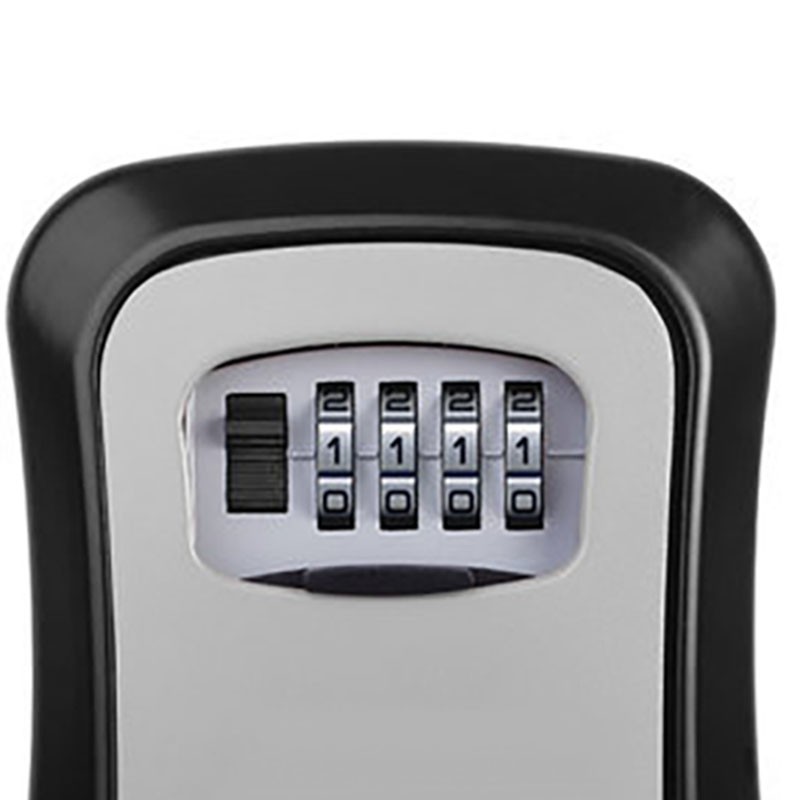 Key Box Wall Mounted 4 Digit Aluminium Alloy Simple Safe
