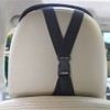 Rodeten 2Pack Car Seat Headrest Cover Breathable Flexible Elastic Auto