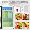 HOMCOM Mini Fridge with Freezer, Compact Mini Refrigerator with 3.3Cu