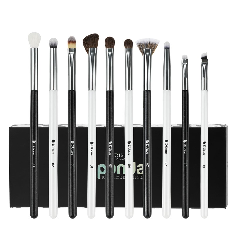 DUcare 1061 Eye Shadow Brush, Set of 10, Mini Eye