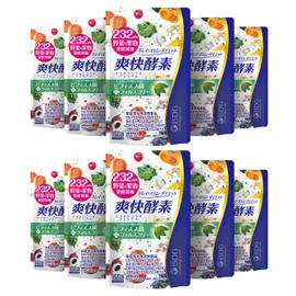 ISDG 爽快酵素 サプリ 232種類の天然野菜と果物 複合植物醗酵粉末 ビフィズス菌 プレミアム コレウスフォルスコリ配合 ダイエット 消化酵素 サプリメント 食物繊維 植物酵素 国内製造 120粒 30日分(10個セット)