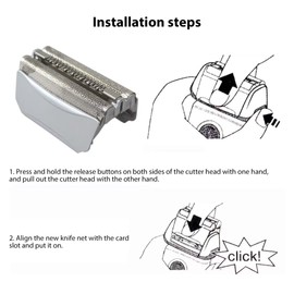 51S Silver 8000 Series Shaver Foil Replace Head for Bra-un WaterFlex 590cc-4 8385 C and R 8374 8377 5643 5644 5645 by YTXXDEUS