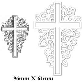Cross Flower Metal Cutting Dies, Embossing Stencils for DIY Album Scrapbooking and Card Making