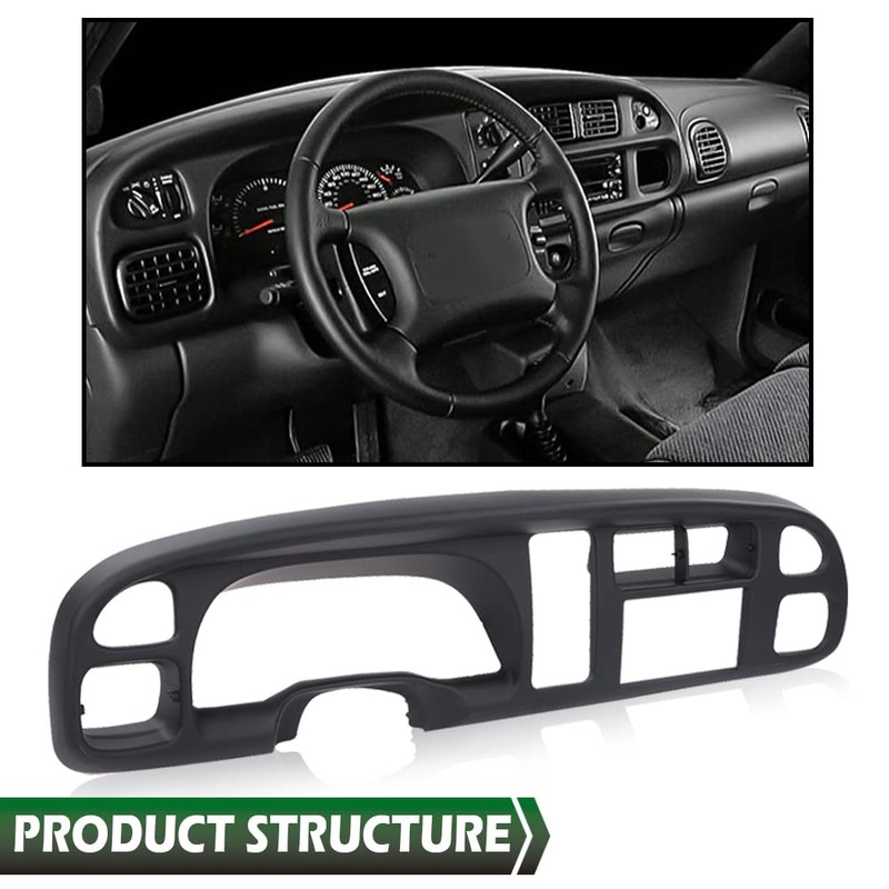 GRAND ORANGE Dash Board Bezel Cover Dashboard, Compatible with Dodge